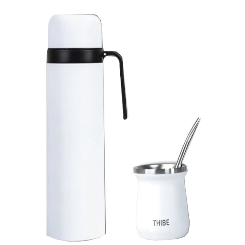 Set de Thermo Mate,Bombilla et Pumpkin blanc