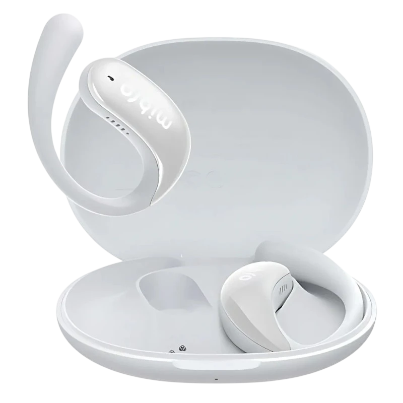 Mibro OpenEar Blanc Bluetooth 5.4 IPX4 Multipoint Écouteurs sans fil