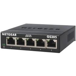 NETGEAR GS305 Non géré L2 Gigabit Ethernet (10/100/1000) Noir Switch