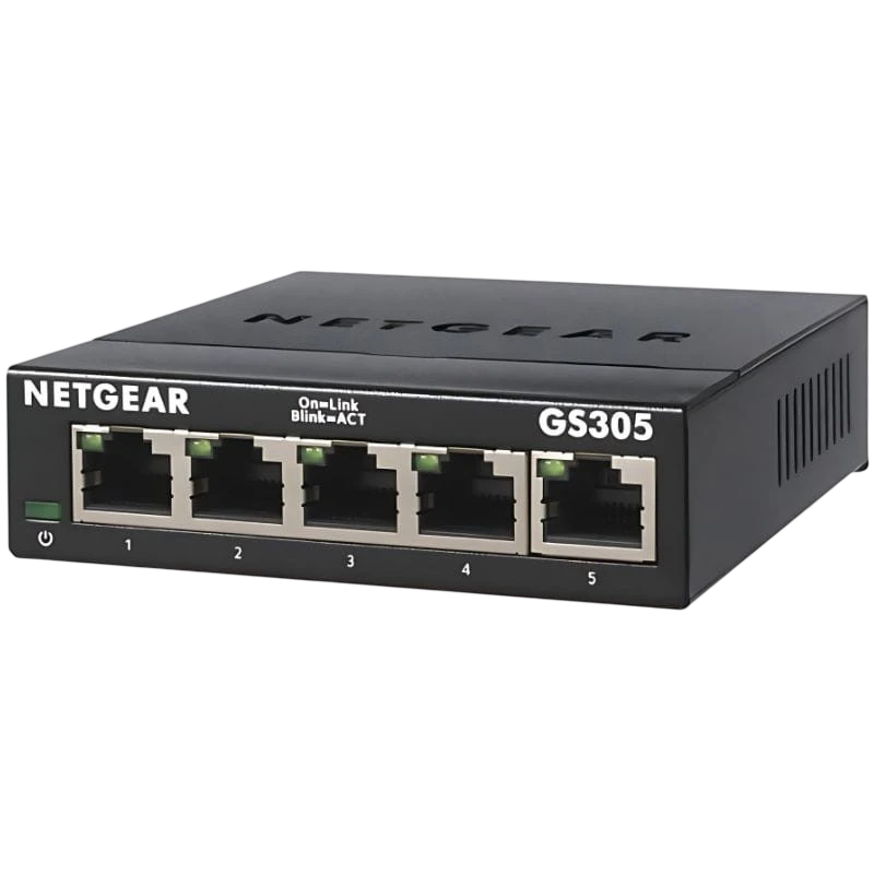 NETGEAR GS305 Non géré L2 Gigabit Ethernet (10/100/1000) Noir Switch