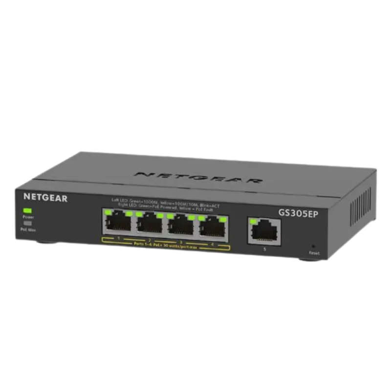 NETGEAR GS305EP avec 5 ports Gigabit Ethernet PoE Switch Géré