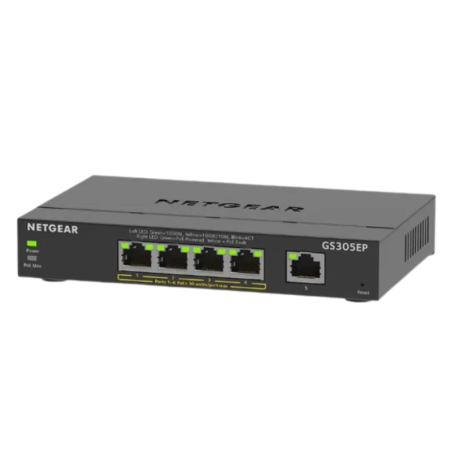 NETGEAR GS305EP avec 5 ports Gigabit Ethernet PoE Switch Géré