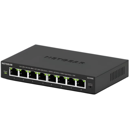 NETGEAR GS308E Gigabit Ethernet 8 ports Switch Géré