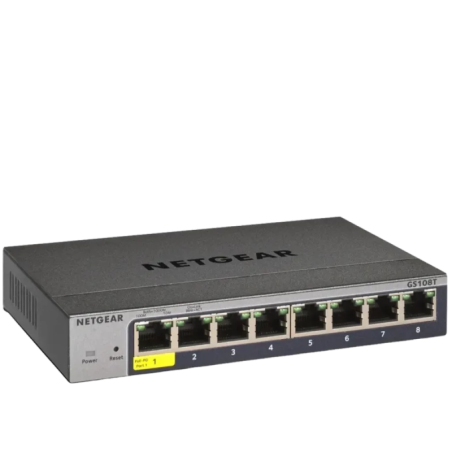 NETGEAR GS108Tv3 L2 Gigabit Ethernet 8 ports Switch Géré