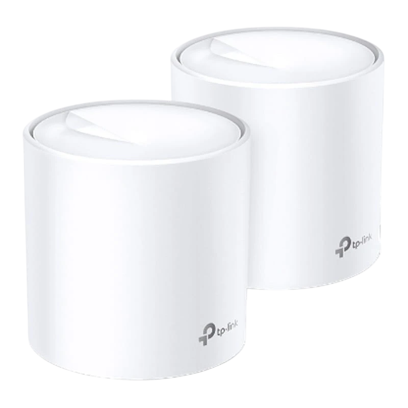 TP-LINK Deco X20 Système WiFi 6 Mesh AX1800 DualBand (2 Pack) Blanc 4 antennes 2 ports