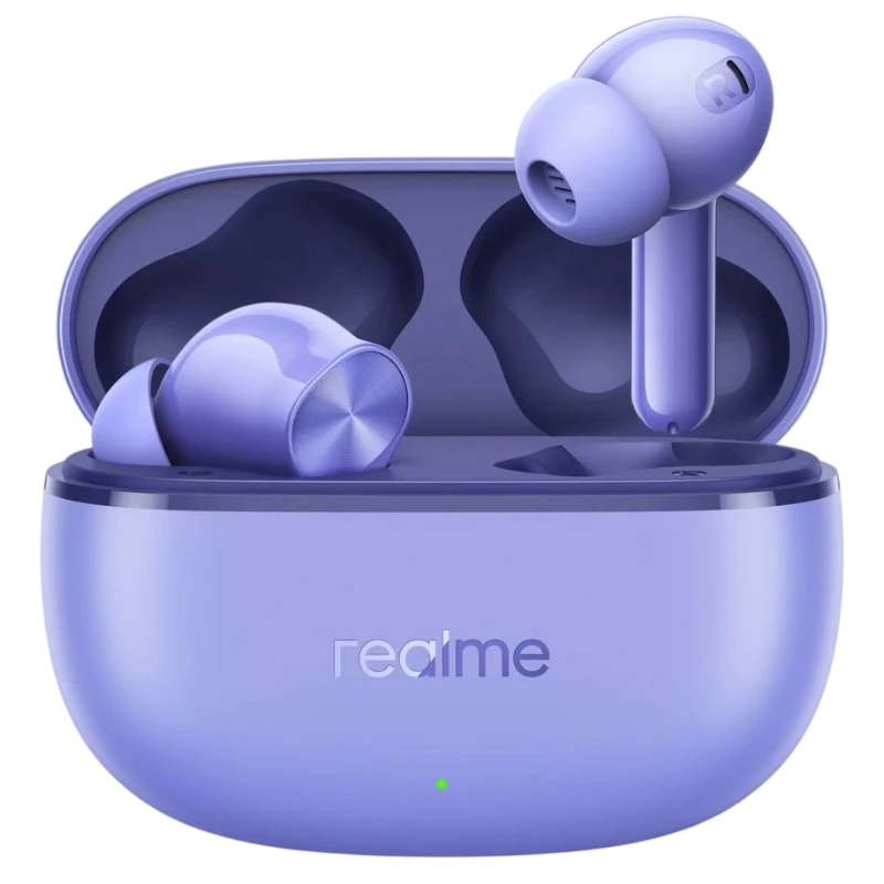 Realme Buds T200 Lite Violet TWS Bluetooth 5.4 48h IPX4 Multipoint Écouteurs sans fil