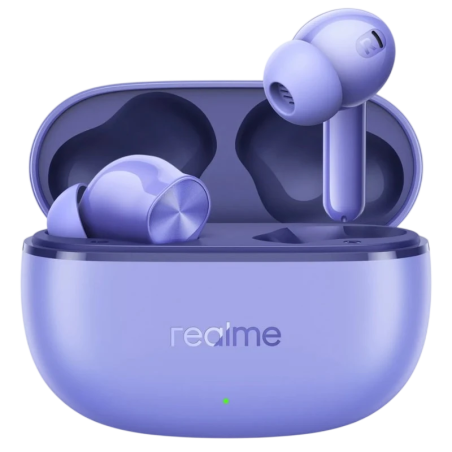 Realme Buds T200 Lite Violet TWS Bluetooth 5.4 48h IPX4 Multipoint Écouteurs sans fil