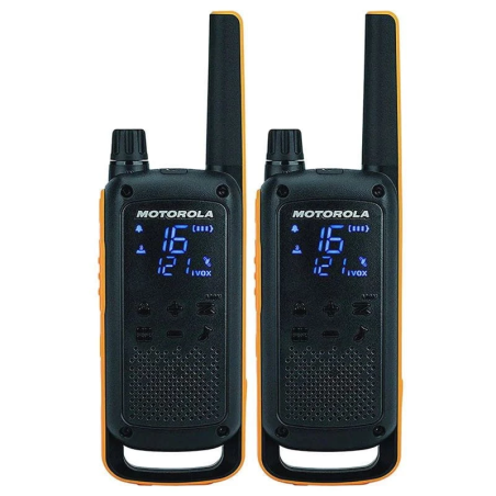 Motorola Talkabout T82 Extreme Twin Pack Noir, Orange - Walkie Talkie