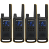 Motorola Talkabout T82 Extreme Quad  Pack de 4  Noir, Orange - Walkie Talkie