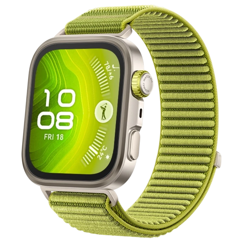 Huawei Watch Fit 4 Pro Vert 1,82 pouces AMOLED GPS NFC 10 jours +100 sports 5ATM