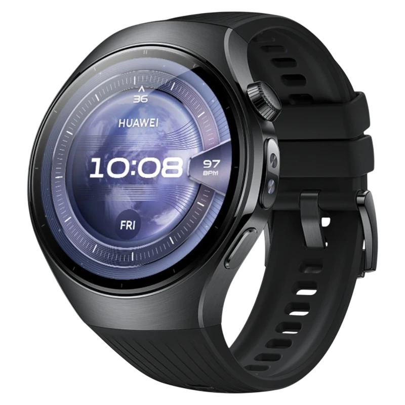 Huawei Watch 5 46 mm Noir 1,5 pouces AMOLED GPS NFC 5 jours +100 sports 5ATM