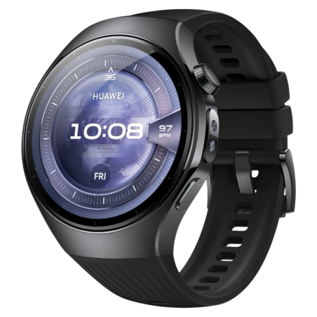 Huawei Watch 5 46 mm Noir 1,5 pouces AMOLED GPS NFC 5 jours +100 sports 5ATM