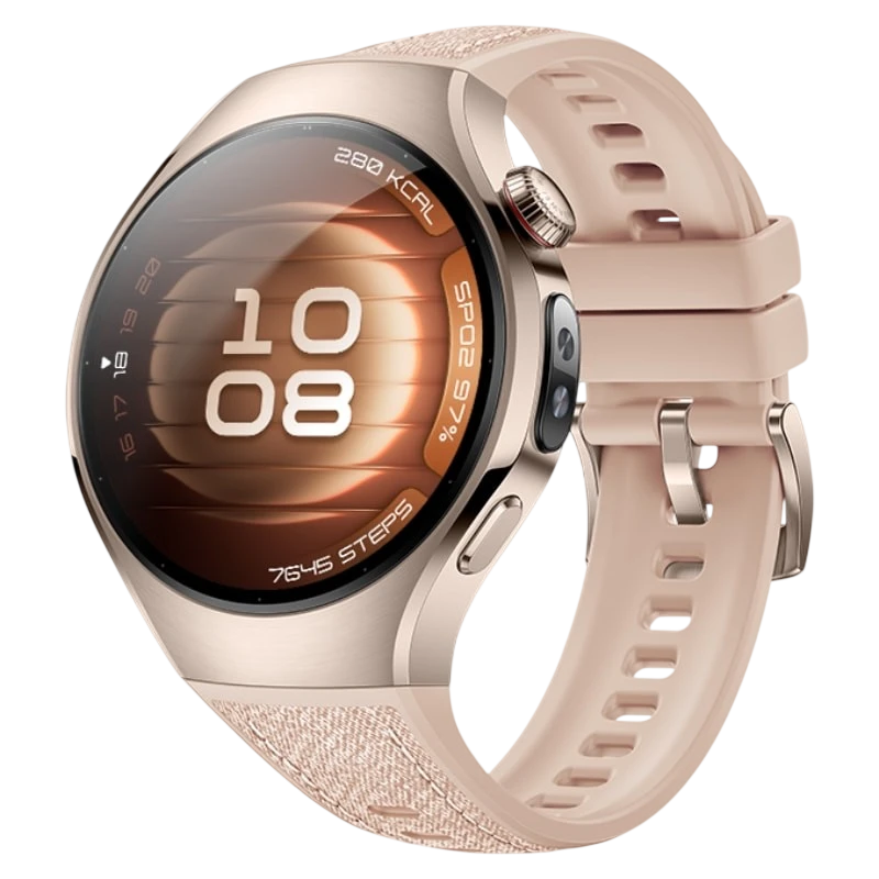 Huawei Watch 5 42 mm Beige 1,38 pouces AMOLED GPS NFC 3 jours +100 sports 5ATM