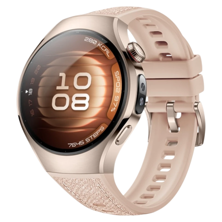 Huawei Watch 5 42 mm Beige 1,38 pouces AMOLED GPS NFC 3 jours +100 sports 5ATM
