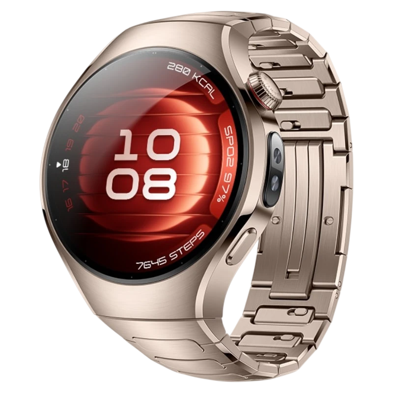 Huawei Watch 5 42 mm Doré 1,38 pouces AMOLED GPS NFC 3 jours +100 sports 5ATM