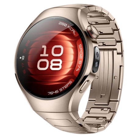 Huawei Watch 5 42 mm Doré 1,38 pouces AMOLED GPS NFC 3 jours +100 sports 5ATM