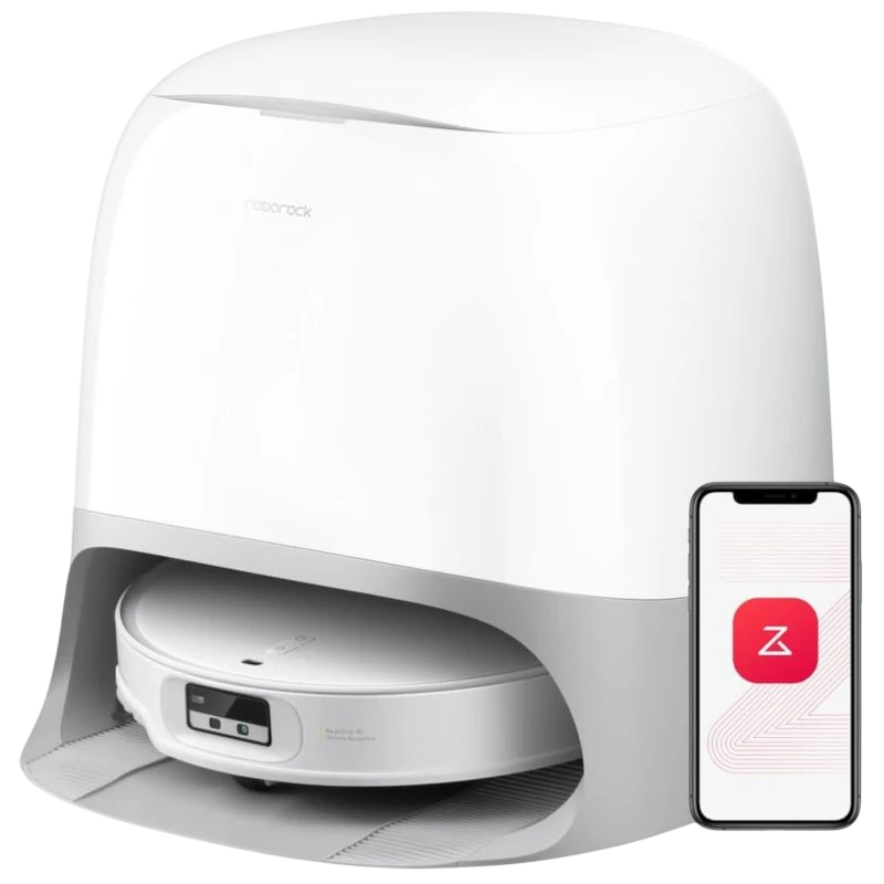 Roborock Qrevo Curv X Blanc 22000Pa LiDAR lavage de sol serpillières rotatives autonettoyage Robot aspirateur