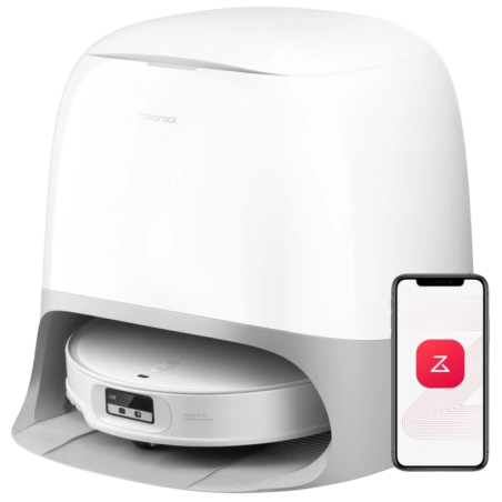 Roborock Qrevo Curv X Blanc 22000Pa LiDAR lavage de sol serpillières rotatives autonettoyage Robot aspirateur