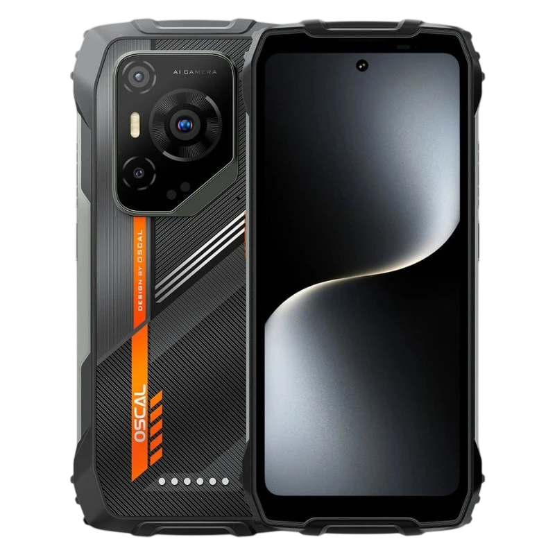Oscal Pilot 3 5G 12GB/256GB Noir Rugged IP68/IP69K 6,78 pouces IPS 120Hz 50MP 7500mAh 33W NFC