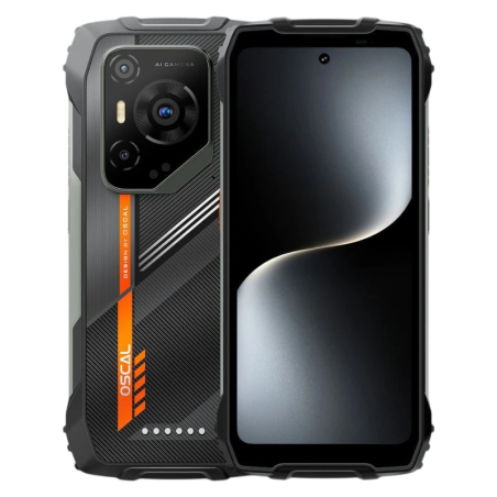 Oscal Pilot 3 5G 12GB/256GB Noir Rugged IP68/IP69K 6,78 pouces IPS 120Hz 50MP 7500mAh 33W NFC