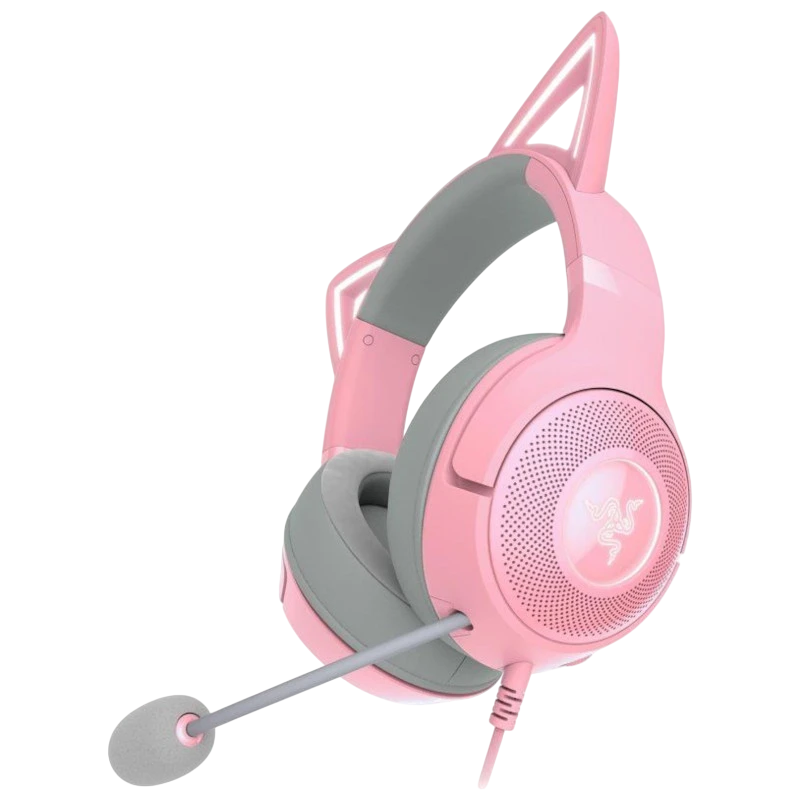 Razer Kraken Kitty V2 USB Rose avec micro Casque gaming
