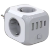 Bloc multiprises Cube - Adaptateur de prise 3x Type F 3x USB-A 1x USB-C