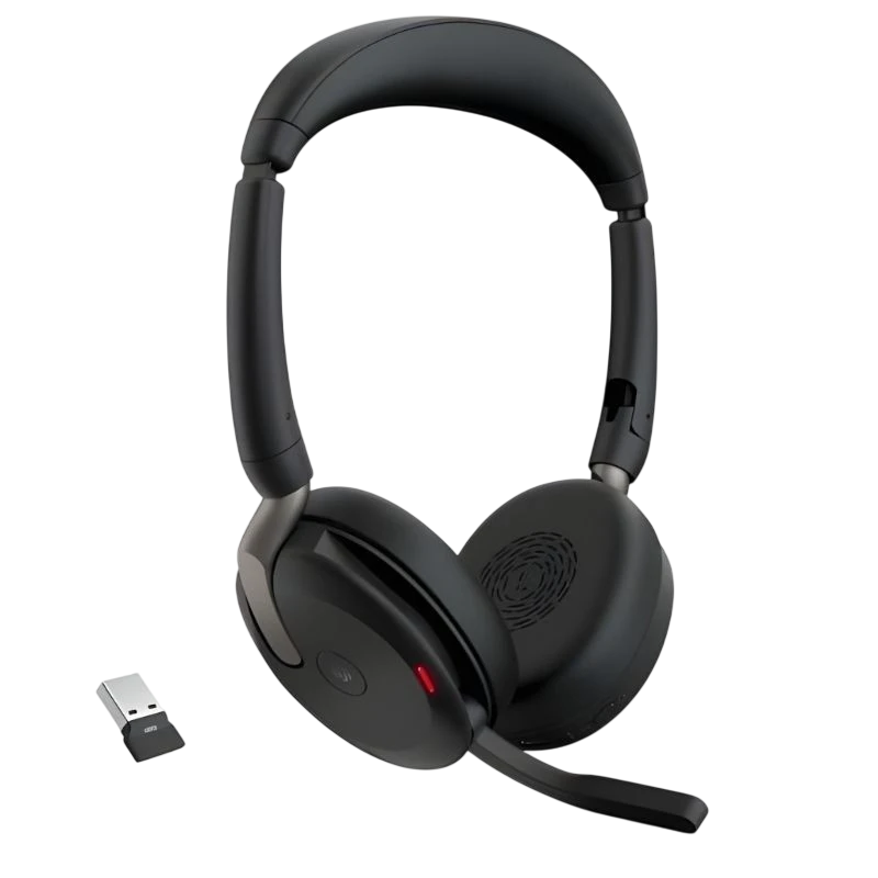 Jabra Evolve2 65 Flex Stereo USB-A Noir Arceau Bluetooth 5.2 32h Casque sans fil