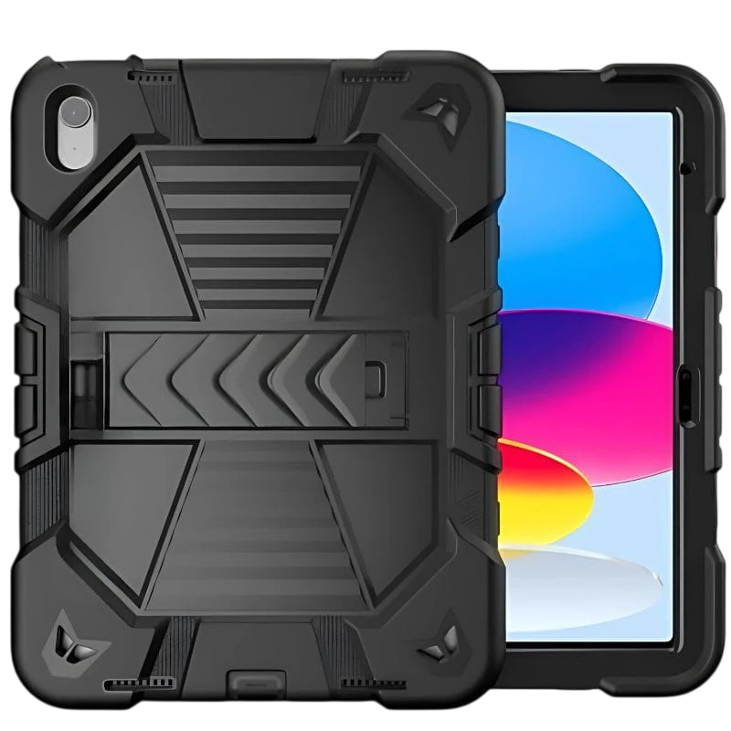 Coque Rugerisée pour iPad 10.2 Noir