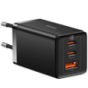 Baseus GaN5 Pro 65W - Chargeur mural 2xUSB-C 1xUSB-A Noir