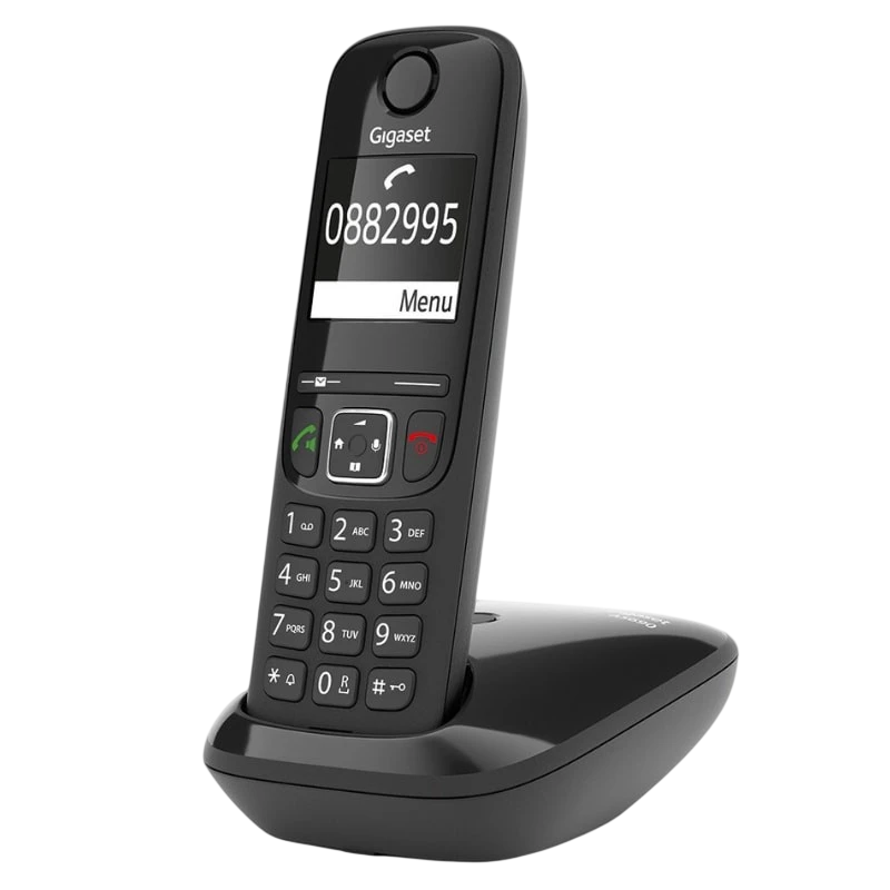 Gigaset AS690 DECT/analogique Noir identification de l'appelant mains libres 14h de conversation Téléphone sans fil