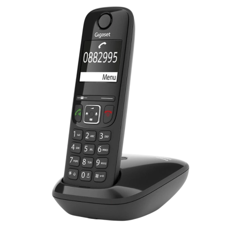 Gigaset AS690 DECT/analogique Noir identification de l'appelant mains libres 14h de conversation Téléphone sans fil
