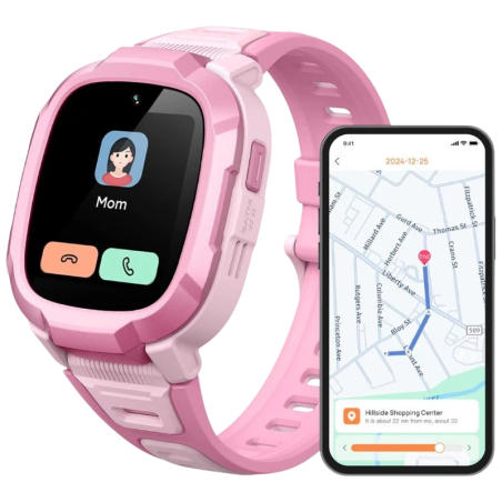 Mibro Kids P6 4G Rose 1,4 pouces TFT GPS 5 jours 2ATM Smartwatch