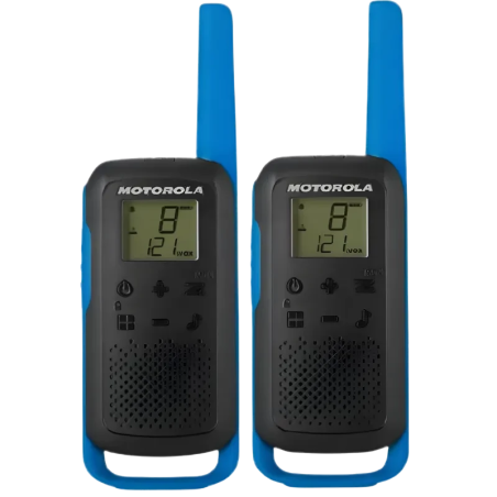 Motorola TALKABOUT T62 radios bidirectionnelles 16 canaux 12500 MHz Noir/Bleu 8km PMR446 Talkie-walkie