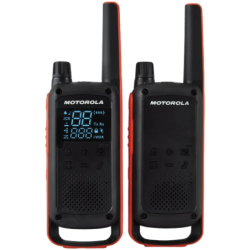 Motorola Talkabout T82 Two-Way Noir/Orange Pack de 2 – Talkie-walkie 16 canaux