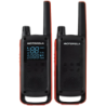 Motorola Talkabout T82 Two-Way Noir/Orange Pack de 2 – Talkie-walkie 16 canaux
