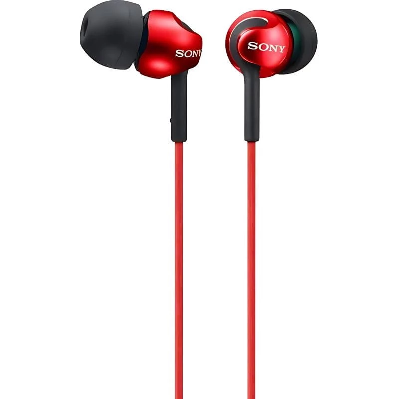 Sony MDR-EX110AP Rouge In-Ear avec micro Écouteurs
