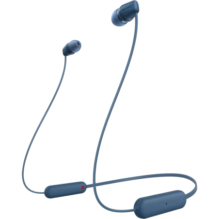Sony WI-C100 Bleu In-Ear Bluetooth 5.0 25h IPX4 Écouteurs sans fil