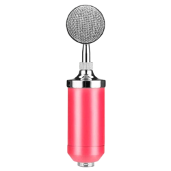 Microphone Condenseur BM-8000 Streaming/Étude Rose