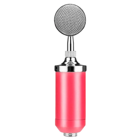 Microphone Condenseur BM-8000 Streaming/Étude Rose