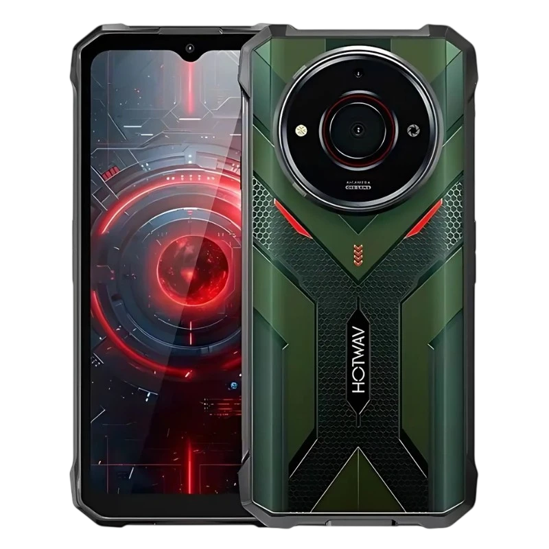 Hotwav T7S 4GB/128GB Vert Rugged IP68/IP69K 6,52 pouces 21MP 6280mAh NFC