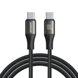 Joyroom Câble Light‑Speed Series 100 W USB‑C vers USB‑C 1,2 m (Noir)