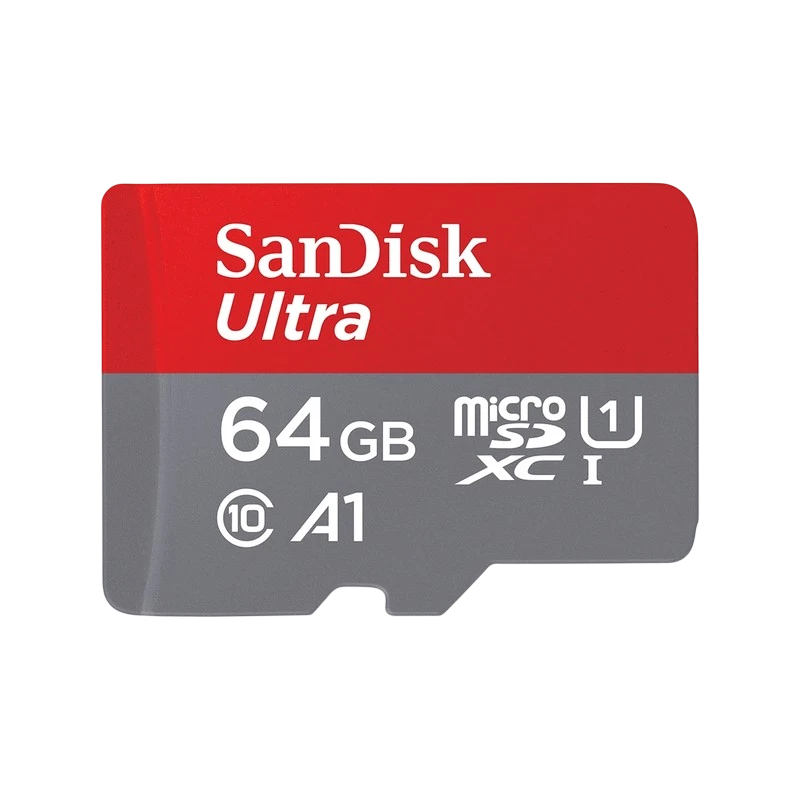 SanDisk Ultra 64GB 120MB/s A1 Carte microSD + Adaptateur