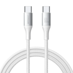 Câble USB‑C vers USB‑C Joyroom Flash Series 60 W 1 m, Blanc
