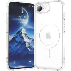 Coque Magsafe Compatible pour iPhone 17e/16e 6.1’’ Transparent