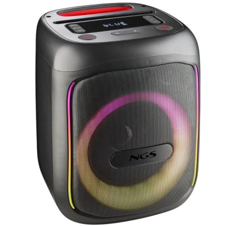 NGS Wild Swag GO Noir 40W 10h 3600mAh lumières LED entrée AUX Enceinte Bluetooth 5.0