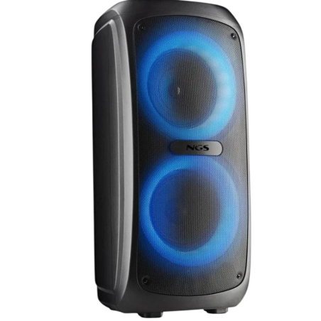 NGS Wild Temper Bleu 40W 5h 4400mAh lumières LED entrée AUX Enceinte Bluetooth 5.3