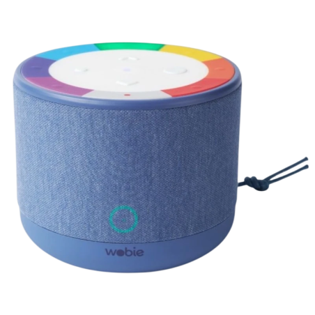 Wobie Box Bleu IPX5 2200mAh mains libres entrée AUX WiFi Enceinte Bluetooth 5.3