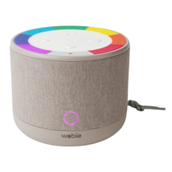 Wobie Box Gris IPX5 2200mAh mains libres entrée AUX WiFi Enceinte Bluetooth 5.3