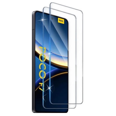 Pack x2 Protecteur en verre trempé Xiaomi Poco F7  Full Screen 3D