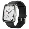 Amazfit Active 2 Square Bracelet Cuir Noir 1,75 pouces AMOLED NFC 19 jours +160 sports 5ATM Smartwatch